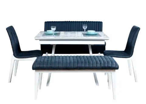 DIOR TABLE CUISINE CORNER AVEC RANGEMENT+2 CHAISES