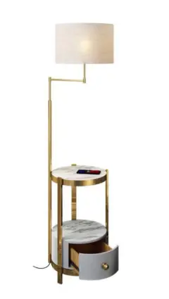 DUO LAMPADAIRE AVEC TABLE DE COINS