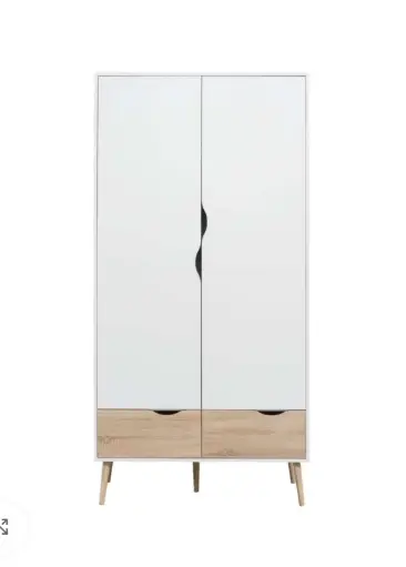 BOSTON ARMOIRE 2 PORTES 2 TIROIRS