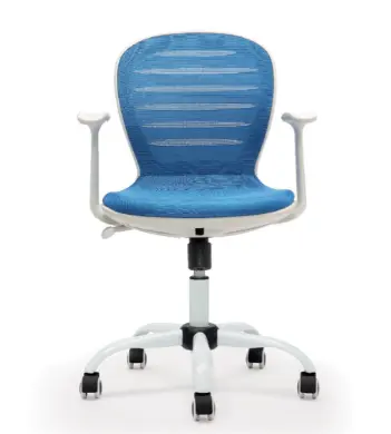 CANDY CHAISE OPERATEUR BLANC TISSU BLEU