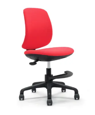 SMART CHAISE OPERATEUR NOIR TISSU ROUGE 