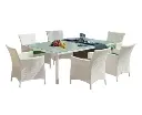 SAINT TROPEZ SALLE A MANGER RECTANGULAIRE + 6 CHAISES